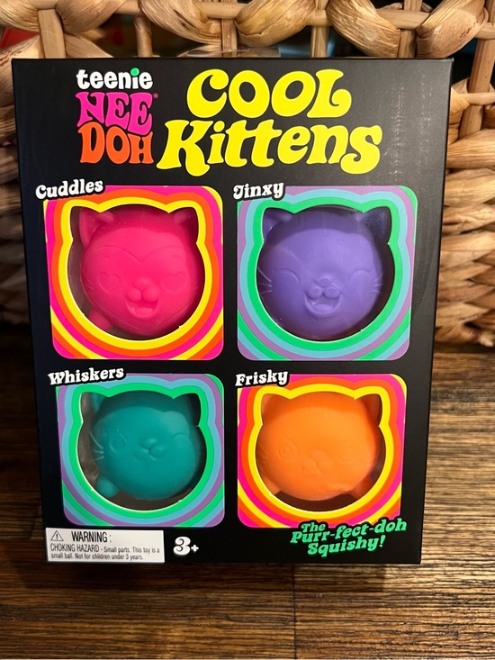 Needoh Other - Authentic Teenie NeeDoh Cool Kittens Squishy Fidget Toys - 4 Pack